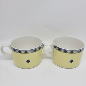 Royal Doulton Carmina Set Of 2 Flat Coffee Cups VGC